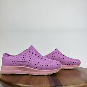 Big Kids Native Robbie Purple Perforated‎ Platform Comfort Puddle Jumpers Size 6